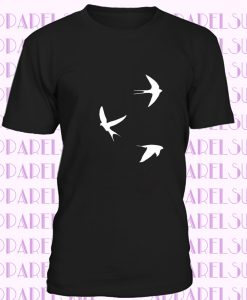 Swallows Mens T-Shirt - Bird - Love - Tattoo - Birds - Sailor - Present - Gift