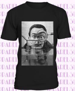 T-SHIRT SALVATOR DALI' SCRITTORE BIANCO THE HAPPINESS IS HAVE MY T-SHIRT NEW