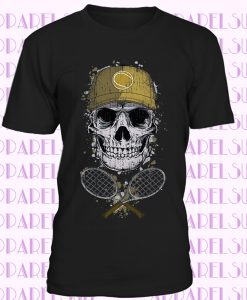 TENNIS SKULL T-Shirt - Tennisshirt Tennisball Tennisschläger Geschenk Totenkopf