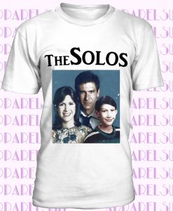 THE SOLOS Family Portrait T-Shirt or Bodysuit-adult & kids sizes- Han Solo Princess Leia Kylo Ren harrison ford adam driver carrie fischer