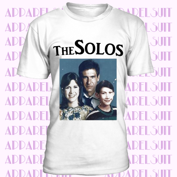 THE SOLOS Family Portrait T-Shirt or Bodysuit-adult & kids sizes- Han Solo Princess Leia Kylo Ren harrison ford adam driver carrie fischer