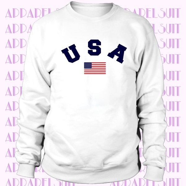 USA Sweatshirt - America Sweater - USA Flag sweatshirt - USA shirt - America Sweatshirt - Patriotic Shirts Women - Fourth of July shirts