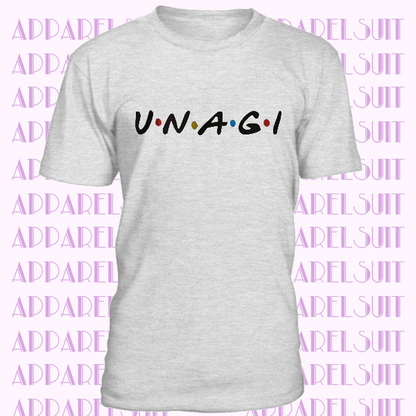 Unagi T-shirt - Friends Show Shirt, Friends Tvshow Clothing, Ross Tee from Friends Tv Show, burnt orange, Friends Tvshow Gifts