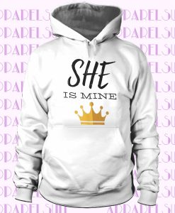 Valentine's Day Gift - He - She is my King - Queen Hoodie - Gift for her - Gift for Him - Personalized couple gifts