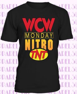 WCW MONDAY NIGHT NITRO T SHIRT WRESTLING CLASSIC RETRO LOGO