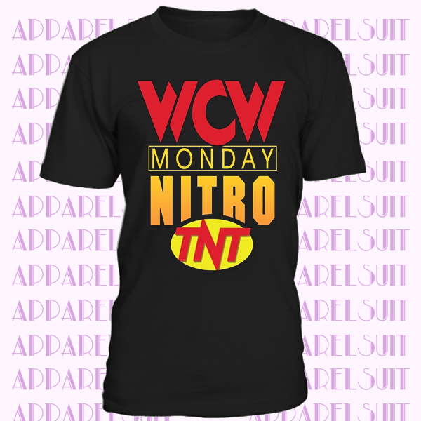 WCW MONDAY NIGHT NITRO T SHIRT WRESTLING CLASSIC RETRO LOGO