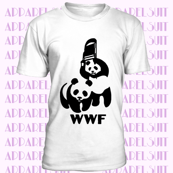 WRESTLING PANDA T Shirt Mens Wrestling Tee Top WWE RAW Funny Smackdown