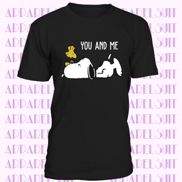 You And Me Snoopy Dog Men Women Unisex T-shirt