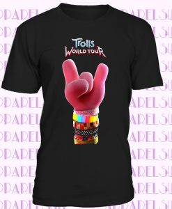 new Trolls World Tour 2020 T-Shirt Movie Poppy Black Unisex T Shirt