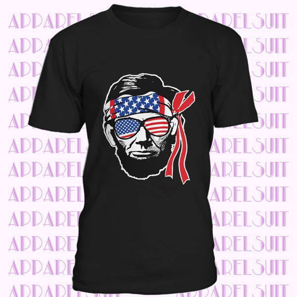 Abraham Lincoln Unisex Patriotic T-Shirt american flag shirt