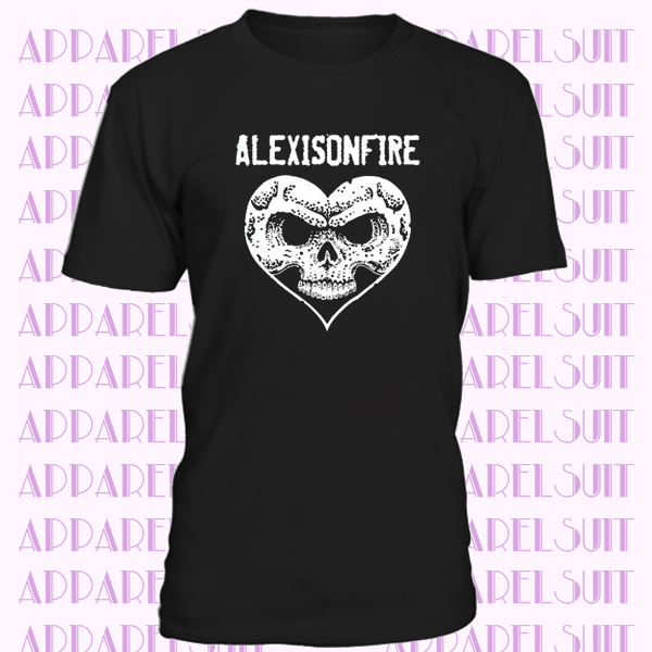 Alexisonfire Hard Rock Band logo Black White T- Shirt