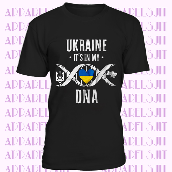 American Ukrainian T-Shirt American Ukrainian Ukraine Patriotic Nationality Tee Shirt