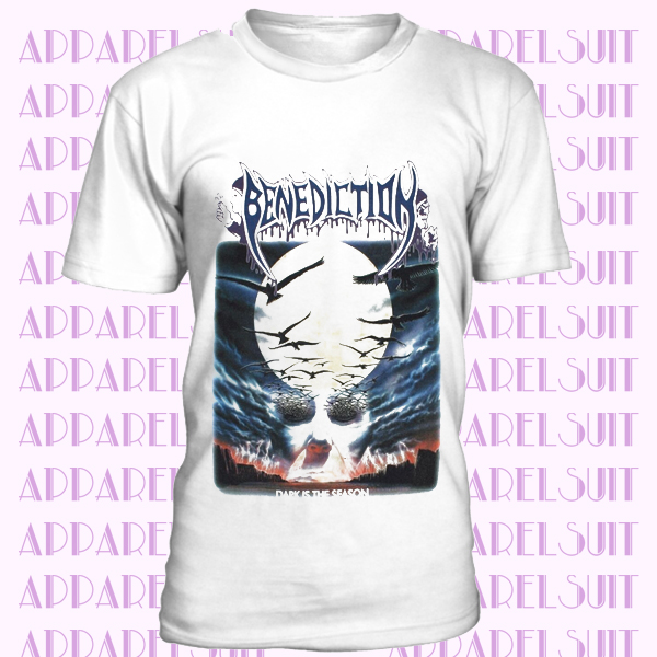 BENEDICTION DARK IS THE SEASON DEATH BOLT THROWER SOLSTICE NEW WHITE T-SHIRT