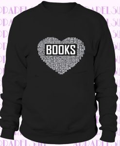 Books Heart Sweatshirt