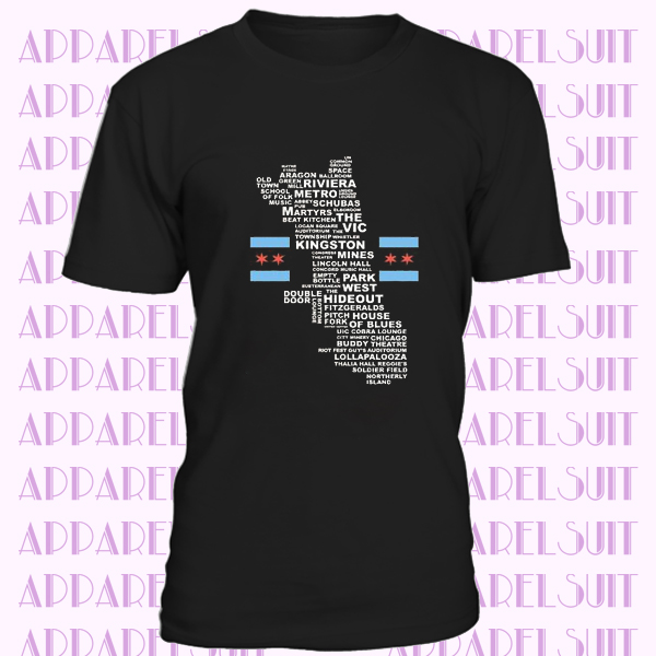 Chicago Music Venues - Women T-Shirt