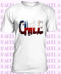 Chile flag - white t shirt top country design