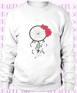 Cotton Sweatshirt dream catcher flower high quality