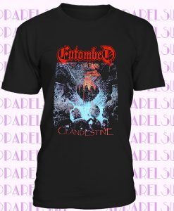 ENTOMBED CLANDESTINE'91 DEATH BOLT THROWER SHORT - LONG SLEEVE NEW BLACK T-SHIRT