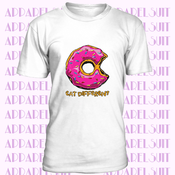 Eat Different II T-Shirt Donut Fun Computer Nerd Geek Donuts Love