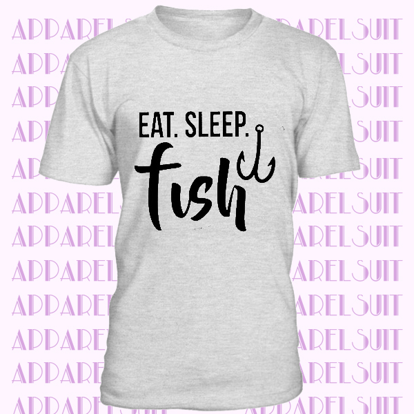 Eat Sleep Fish T-Shirt, Fishing Shirt, Eat Sleep Funny Shirt