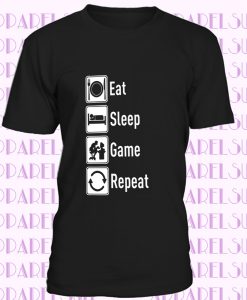 Eat Sleep Game Repeat T-Shirt