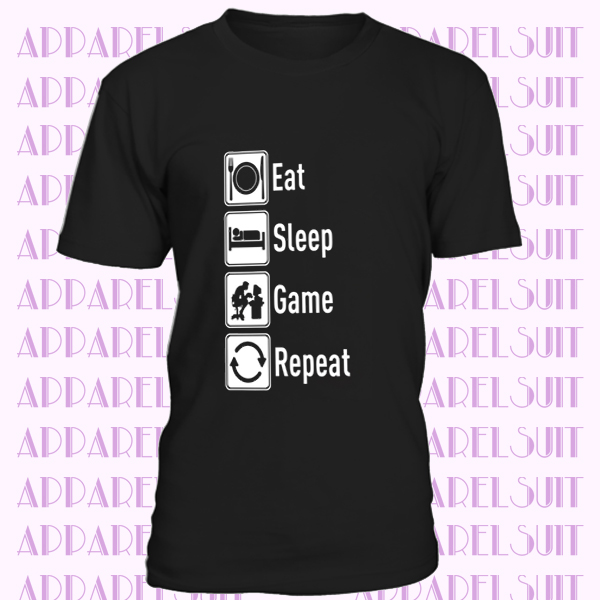 Eat Sleep Game Repeat T-Shirt