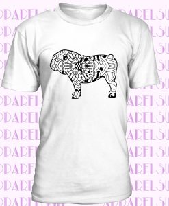 English Bulldog Mandala 1 DaliaHands Men's T-Shirt