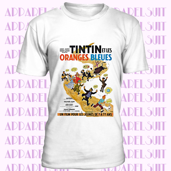 French Film Tintin Et Les Oranges Bleues Comic 60s CooLUnisex T-Shirt