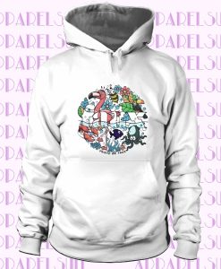 Friend or Faux Technocolour White hoodie