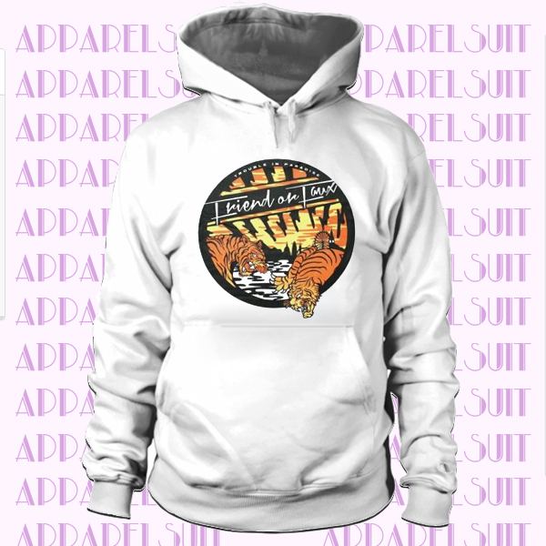 Friend or Faux Tigerz White Hoodie