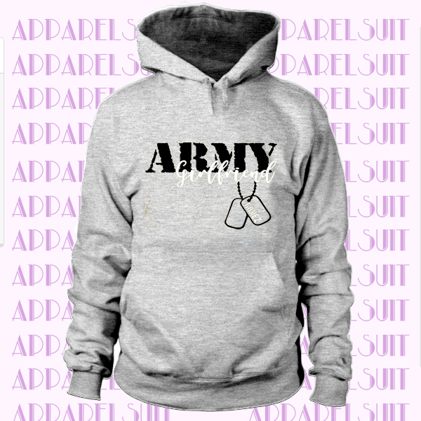 Girlfriend Tee Family Day Army Hoodie