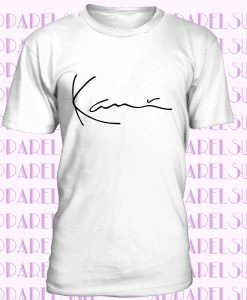 KARL KANIICONIC SIGNATUREBlack White T- Shirt