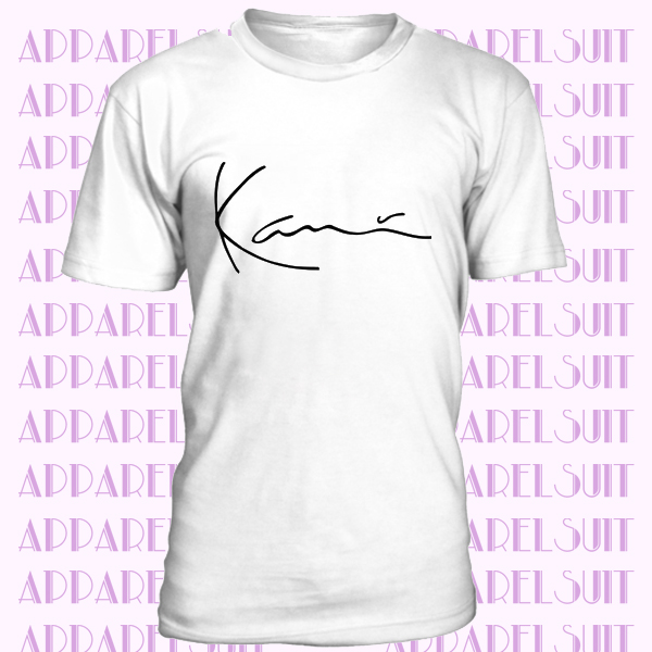KARL KANIICONIC SIGNATUREBlack White T- Shirt