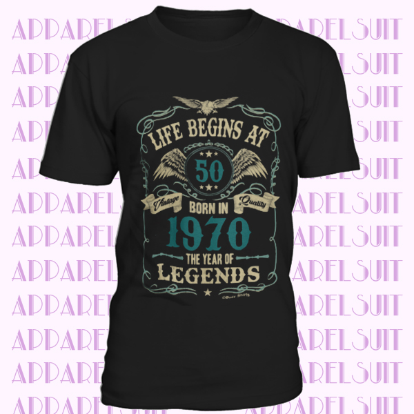 Life Begins At 50 Mens T-Shirt