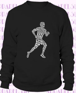 Men's Track Runner Typography - Men's Long Sleeve Sweatshirt