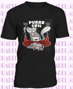 Purrr Evil - Cat Spell Demon Witch T-Shirt