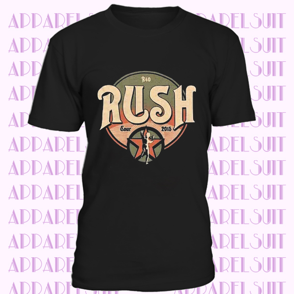 RARE!! RUSH R40 Tour 2015 Concert Tour Vintage GILDAN Shirt Never Worn