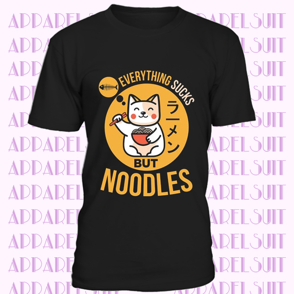 Ramen Kawaii Cat Anime Cute Costume Cats Noodles Lover Gift T-Shirt