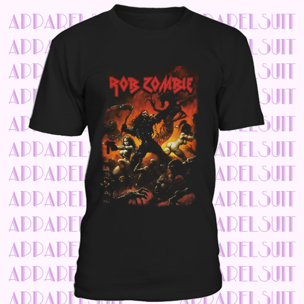 Rob Zombie Battle Summer Tour 2013 Black T Shirt