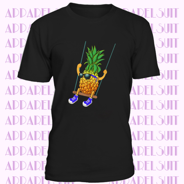 Swinging Pineapple Swinger Funny Graphic T-Shirt