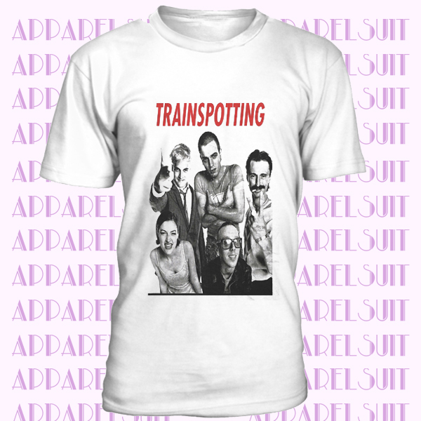 T-SHIRT TRAINSPOTTING FILM BIANCO THE HAPPINESS IS HAVE MY T-SHIRT NEW