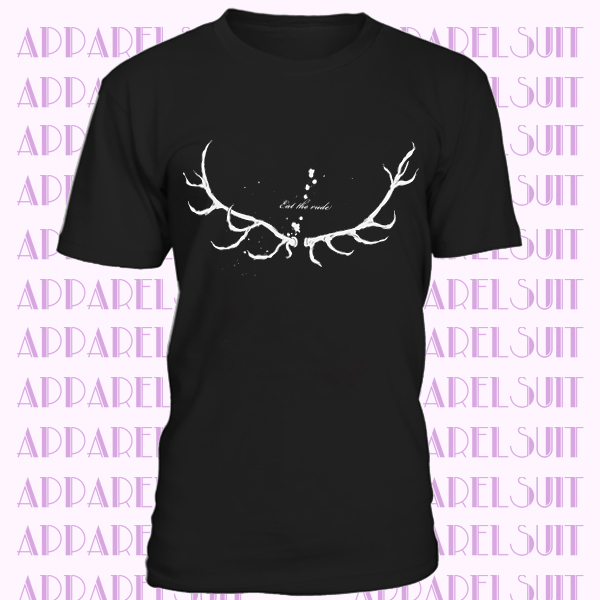 T-shirt Design of Eat the Rude Antlers from NBC's Hannibal