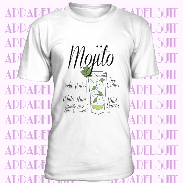 Twisted Envy Men's Mojito Cocktail Recipe Short Sleeve T-Shirt