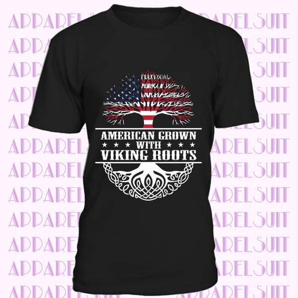Viking Gift, American Viking Roots, Viking Shirts, Viking T-Shirt, American Viking Art, Gifts For Viking, American Grown, Scandinavia
