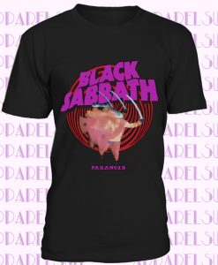 black sabbath Paranoid ozzy osbourne NEW BLACK SHORT LONG SLEEVE T-SHIRT