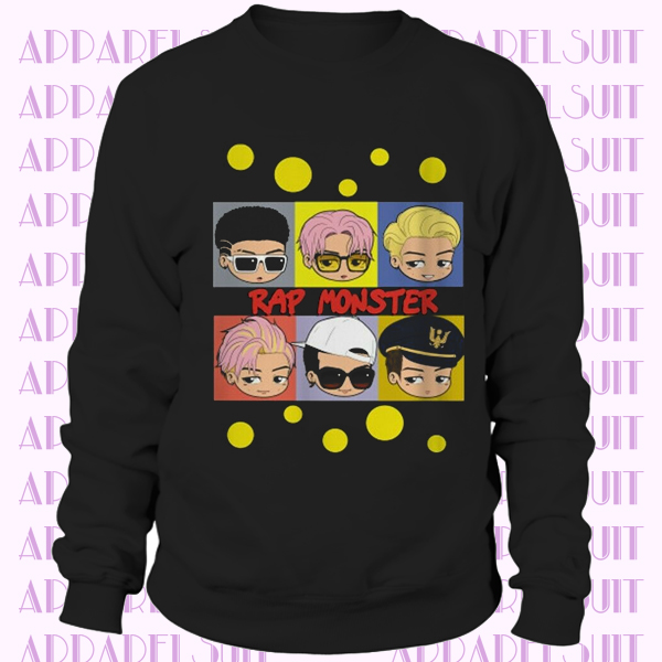 BTS Chibi Rap Monster Unisex Adult Clothing Executive