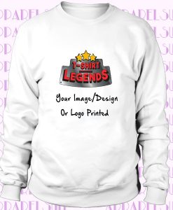 Custom Printed Sweatshirt Your Photo Print Image Design Sweatshirt