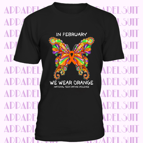 In February We wearOrange National Teen Dating Violence Shirt