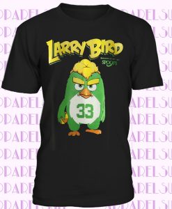 Larry Bird Spoofs T-Shirt Black Medium 33 Basketball Legend Boston Celtics