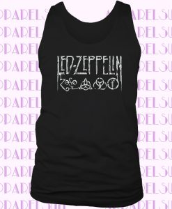 Led Zeppelin 4 Drawn Symbols Distressed